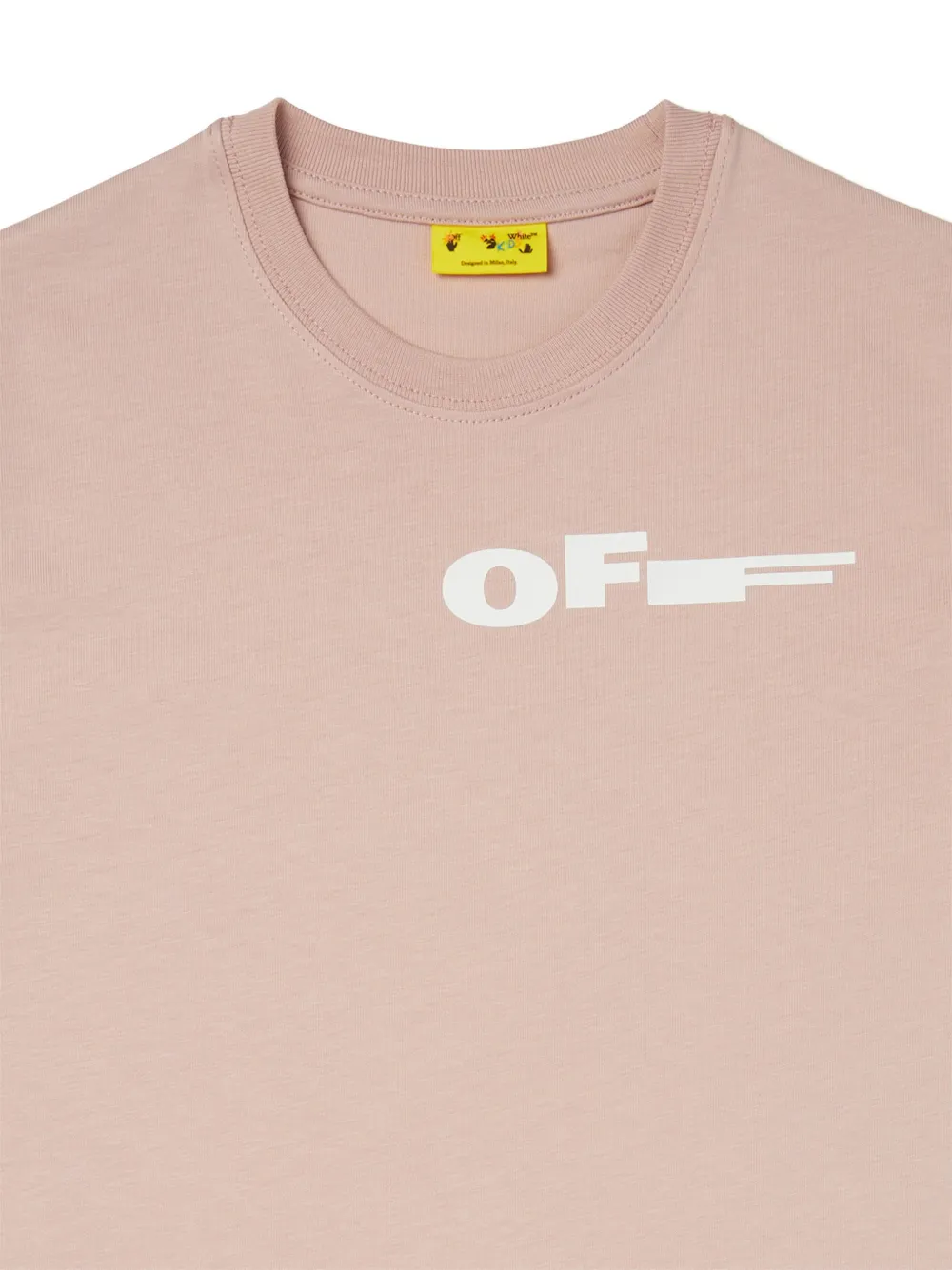 Off-White Kids T-shirtjurk met logoprint Roze