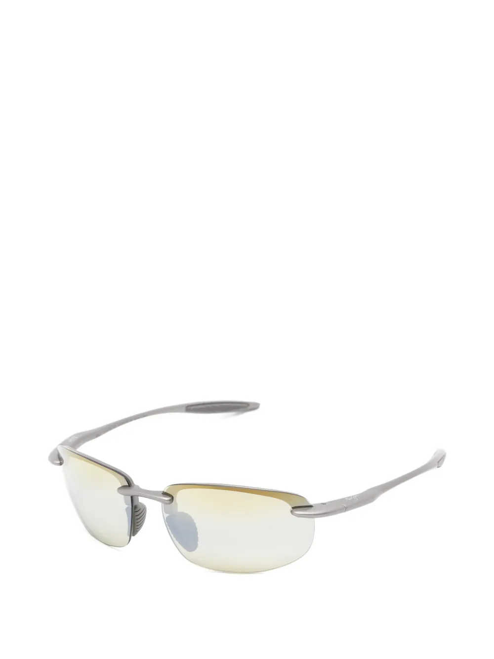 Maui Jim Ho'okipa Ultra zonnebril met rechthoekig montuur Grijs
