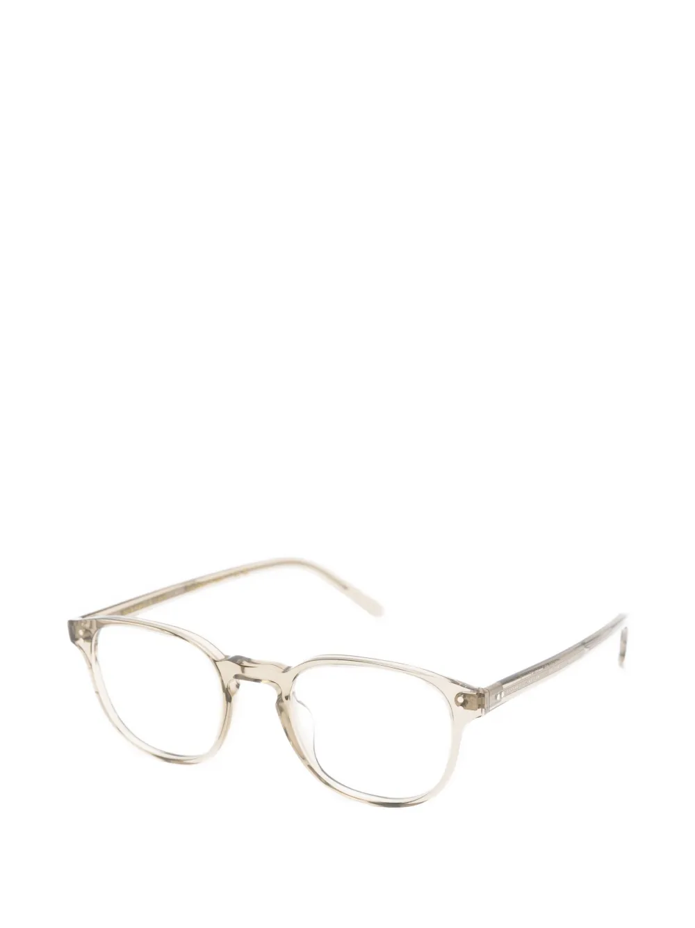 Oliver Peoples Fairmont bril met rond montuur Beige