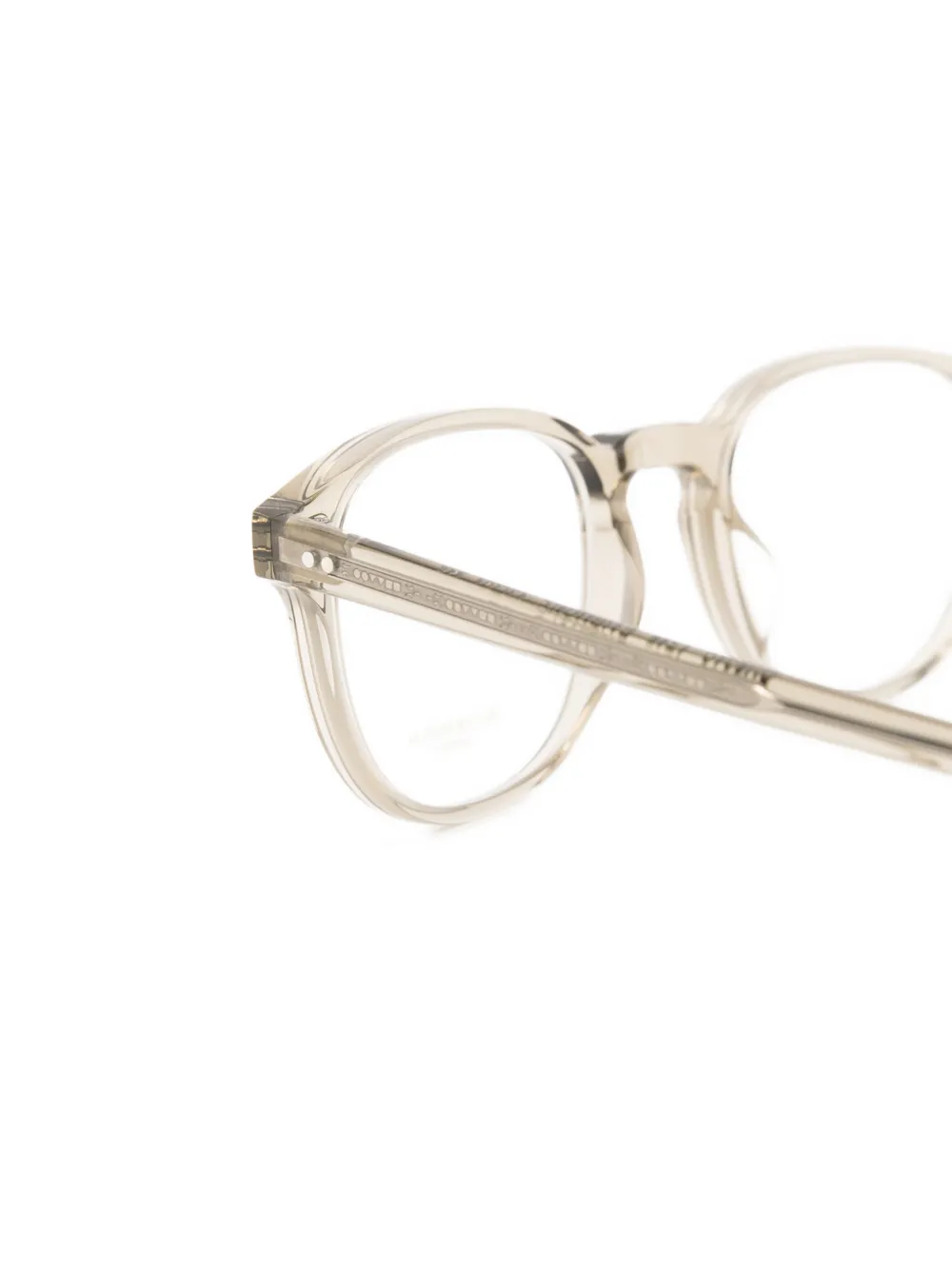 Oliver Peoples Fairmont bril met rond montuur Beige