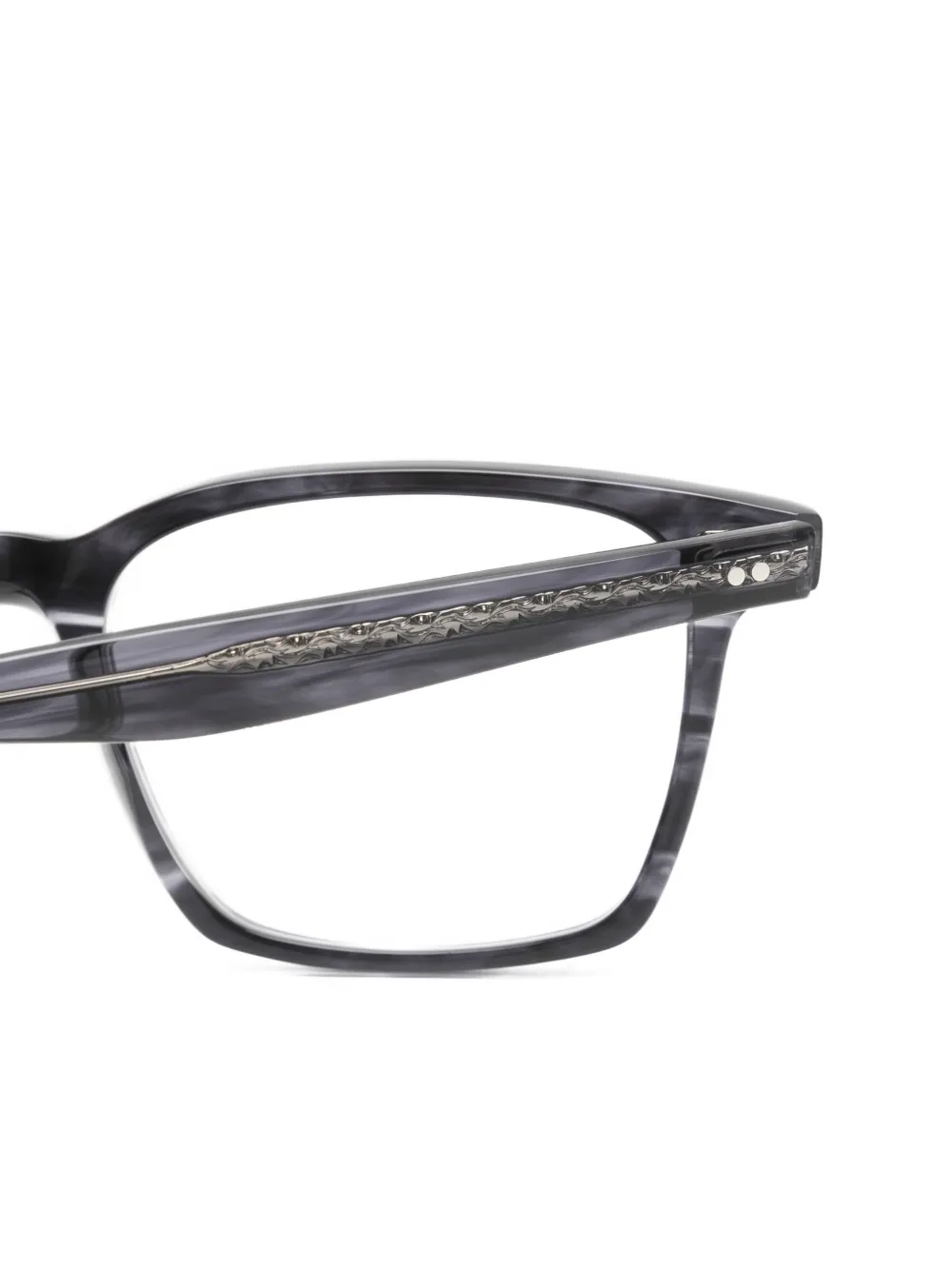 Oliver Peoples Maslow bril met vierkant montuur Grijs