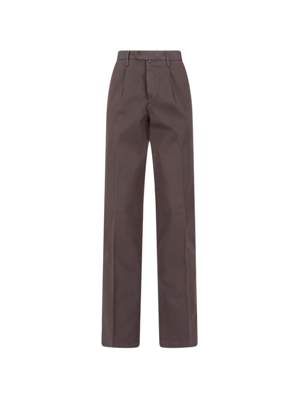 Briglia 1949 buttoned pleated trousers - Marrone
