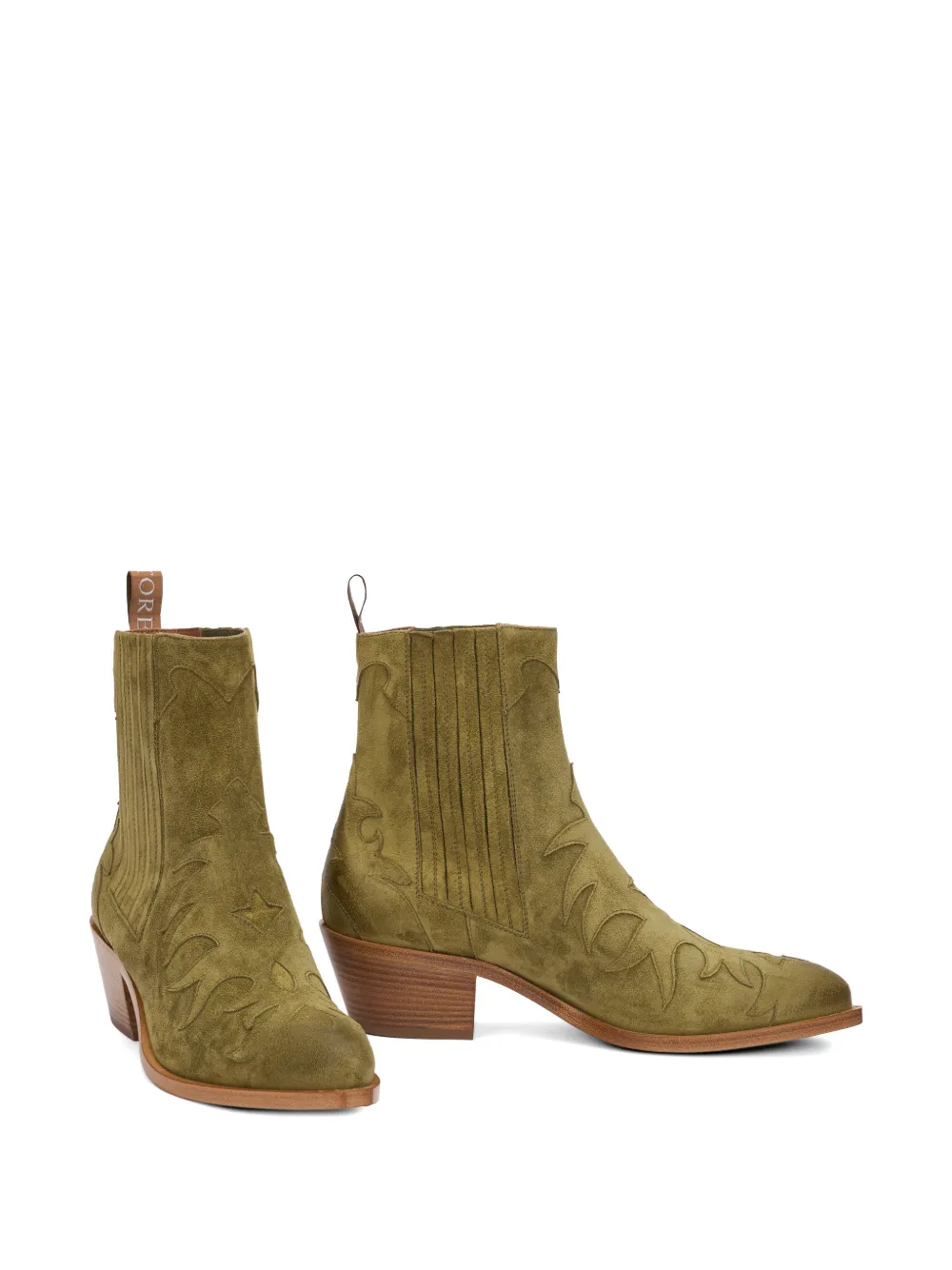 Sartore suede ankle boots Groen