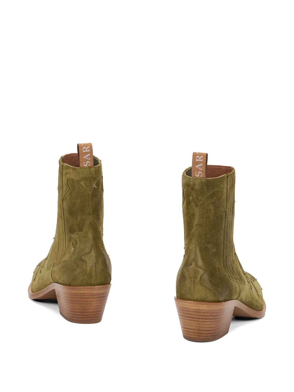 Sartore suede ankle boots Groen