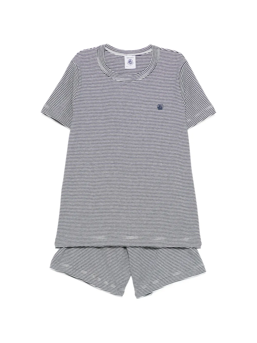 Petit Bateau logo-print pajamas (set of two) - Bianco
