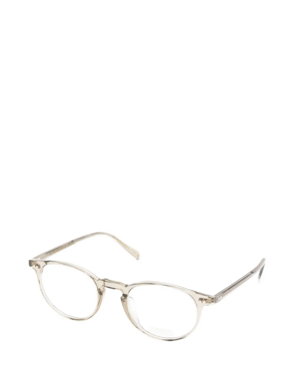 Oliver Peoples Riley R bril met rond montuur Beige