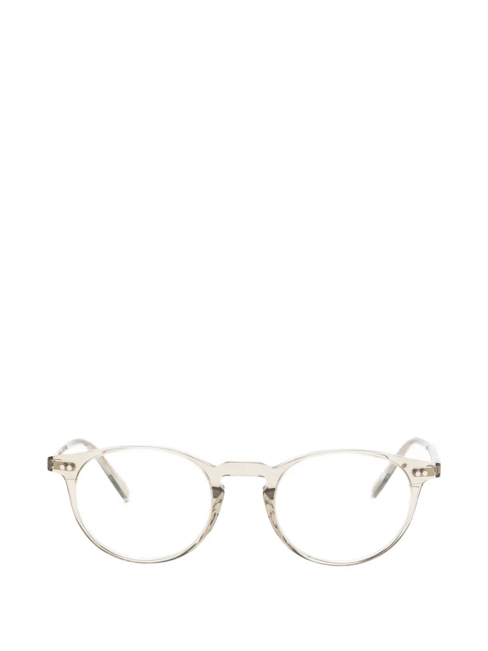 Oliver Peoples Riley R round-frame glasses - Toni neutri