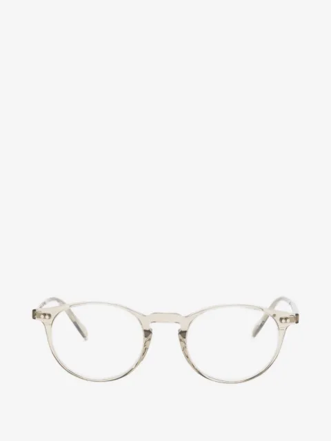 Oliver Peoples 라일리 R 라운드 프레임 안경