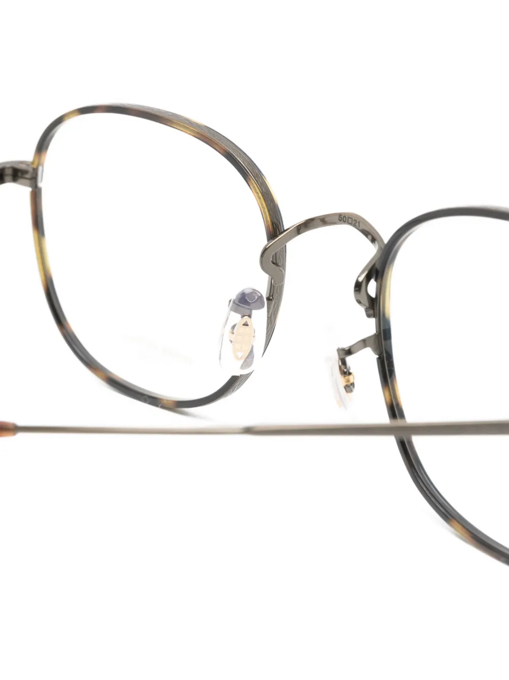 Oliver Peoples Merh bril met rond montuur Bruin