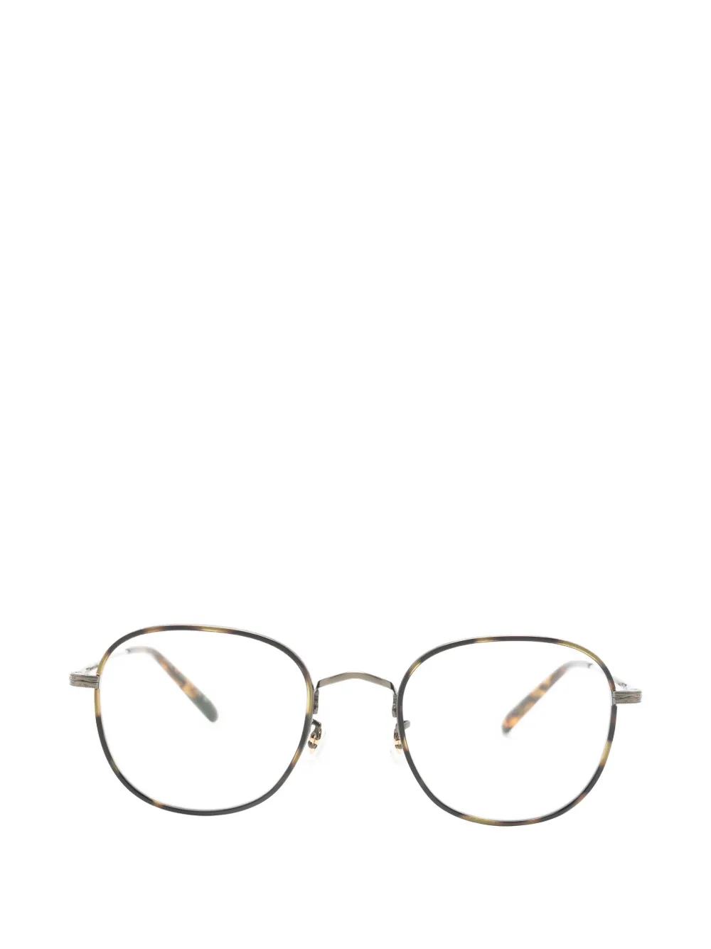 Oliver Peoples Merh round-frame glasses - Marrone