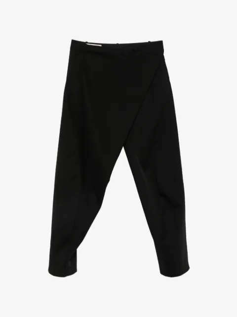 JiyongKim wrap-front trousers
