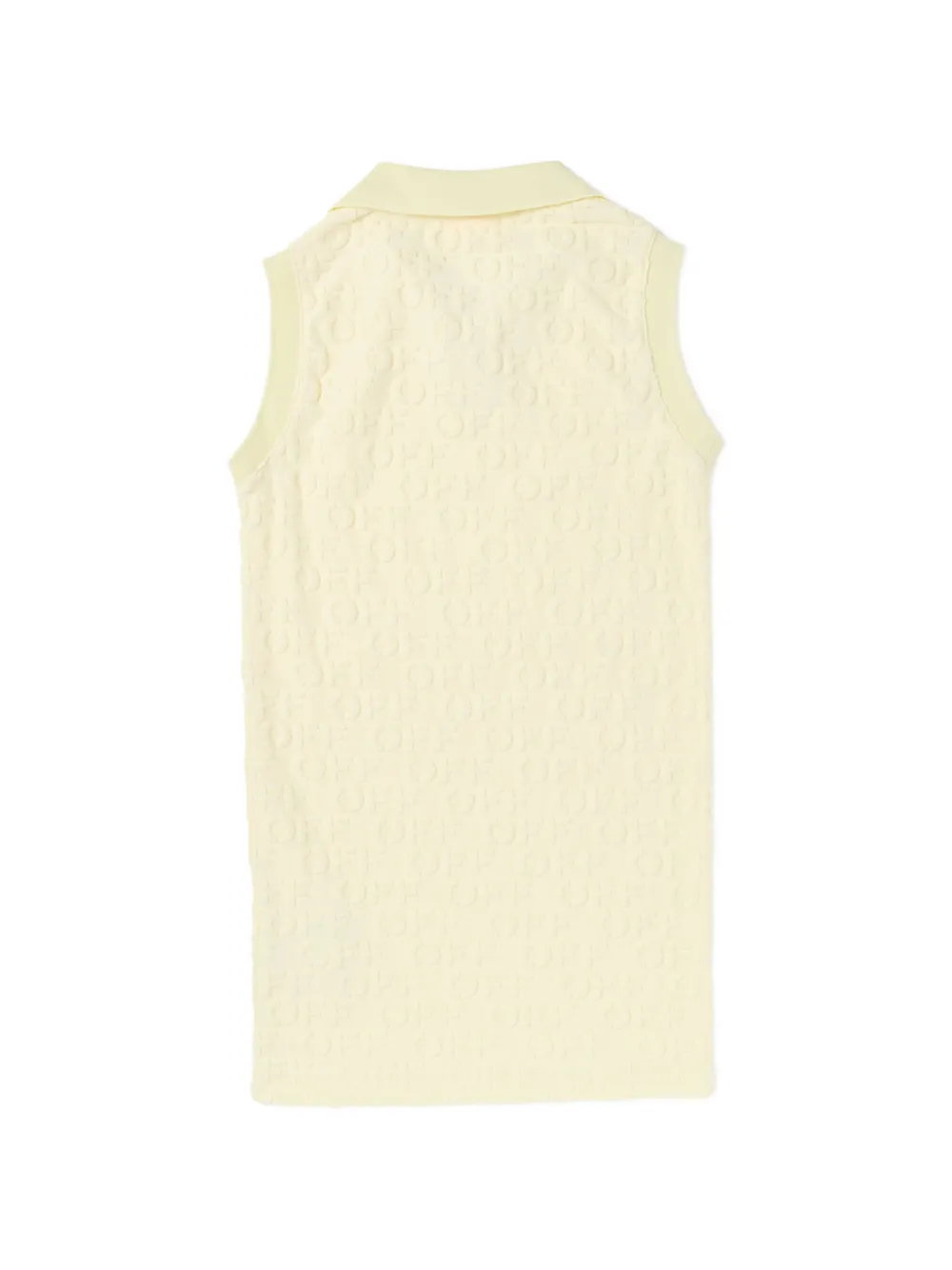 Off-White Kids Mouwloze polojurk Beige