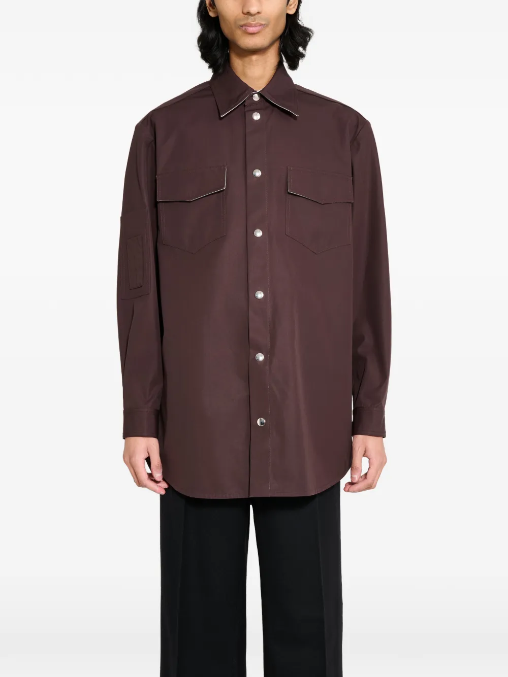 Namacheko MA-1 flap-pocket shirt - Marrone