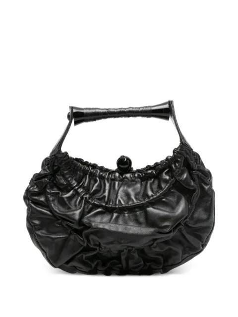 Giorgio Armani Pre-Owned 2000 ruched leather tote bag