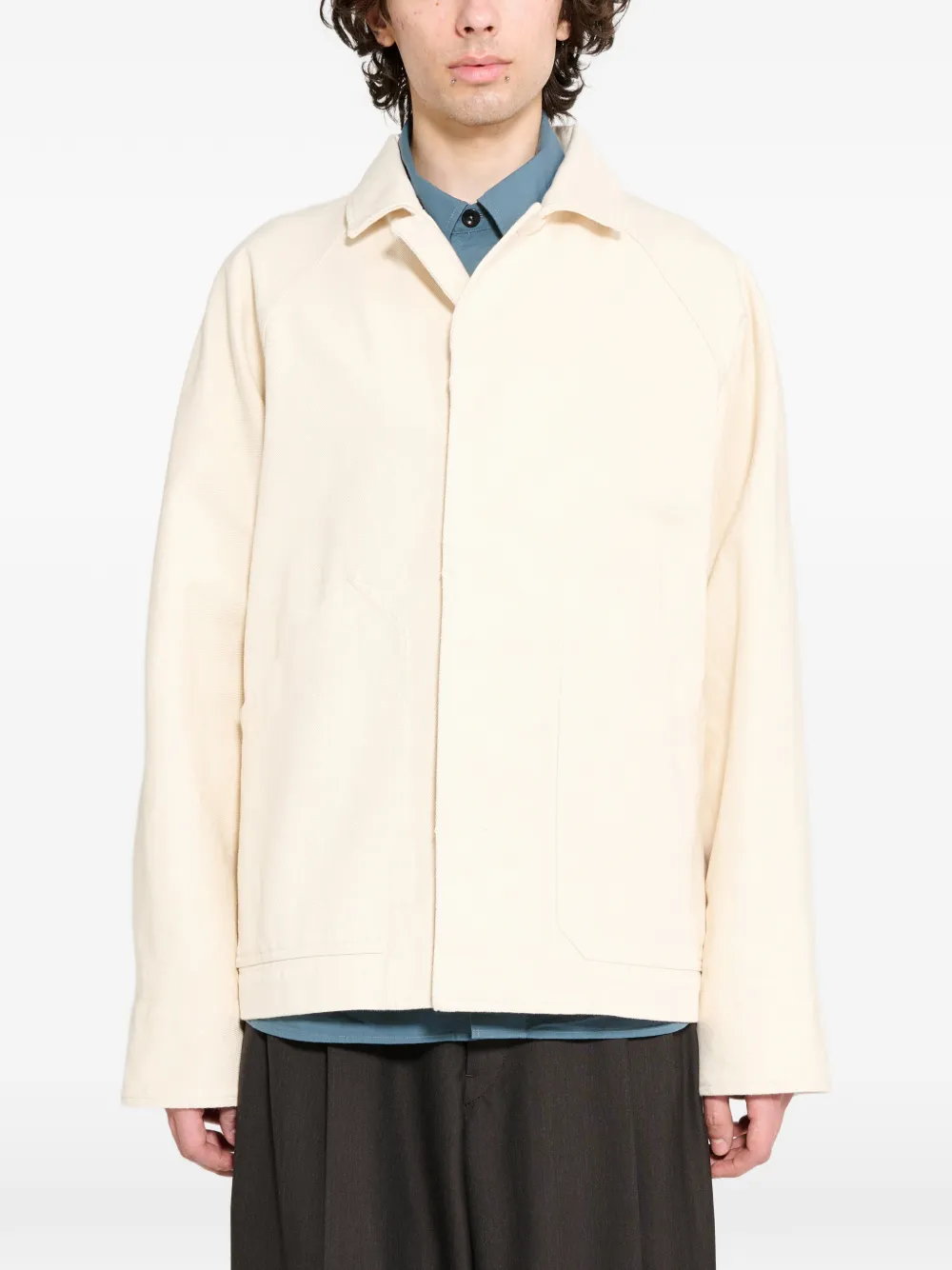 Margaret Howell raglan-sleeve jacket - Toni neutri
