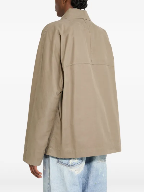 Margaret Howell Raglan Cotton Jacket | Neutrals | FARFETCH