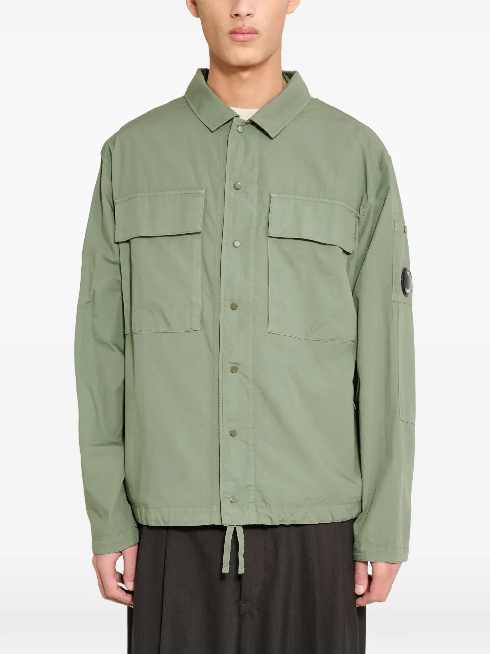 C.P. Company chest-pocket overshirt - Verde
