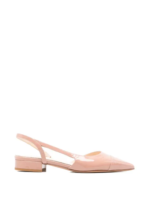 Anna F. pointed-toe slingback flat pumps