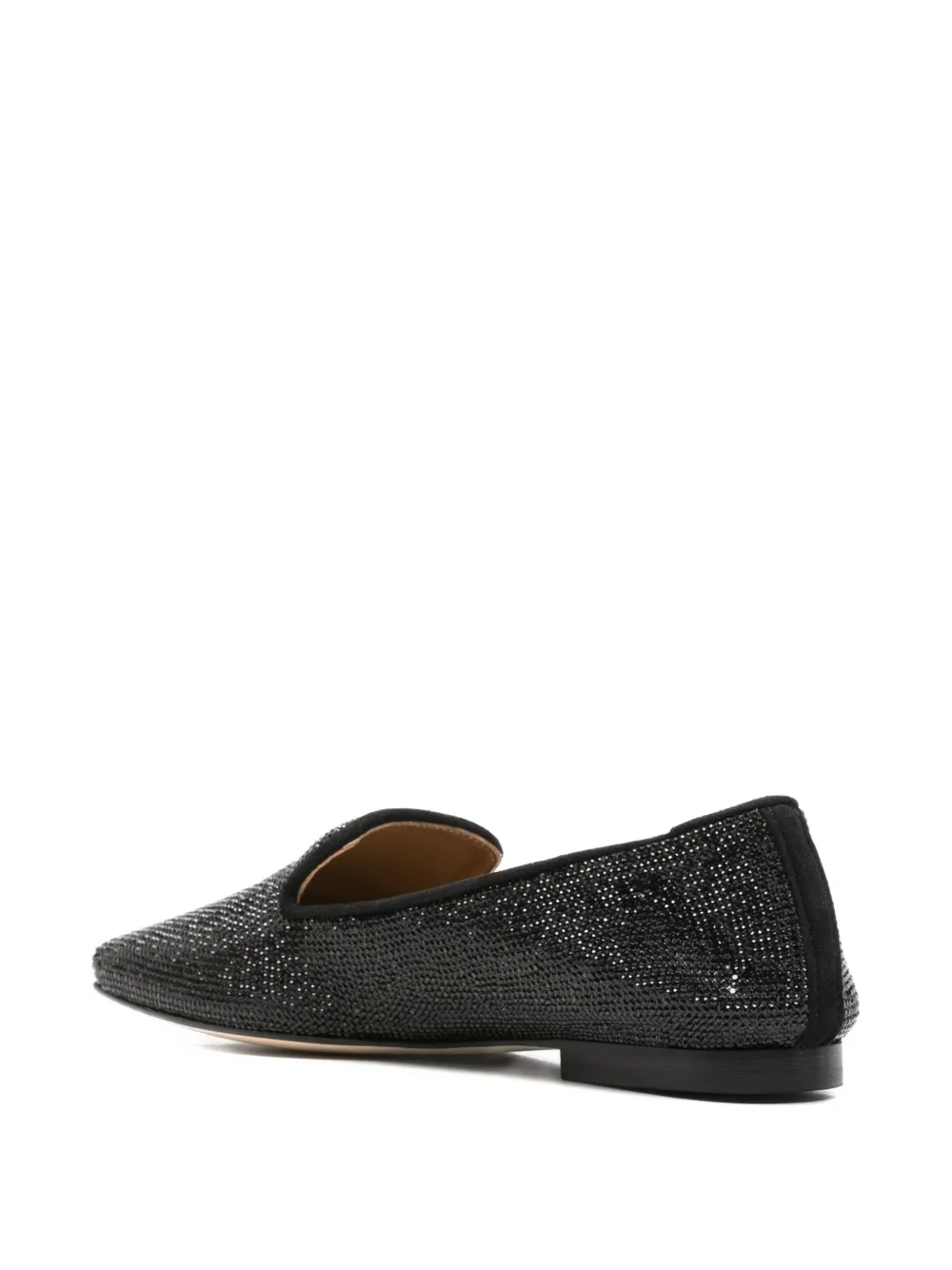 Anna F. crystal-embellished loafers Zwart