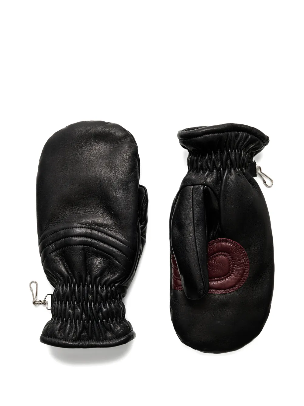 OUR LEGACY spheric mittens leather gloves - Nero