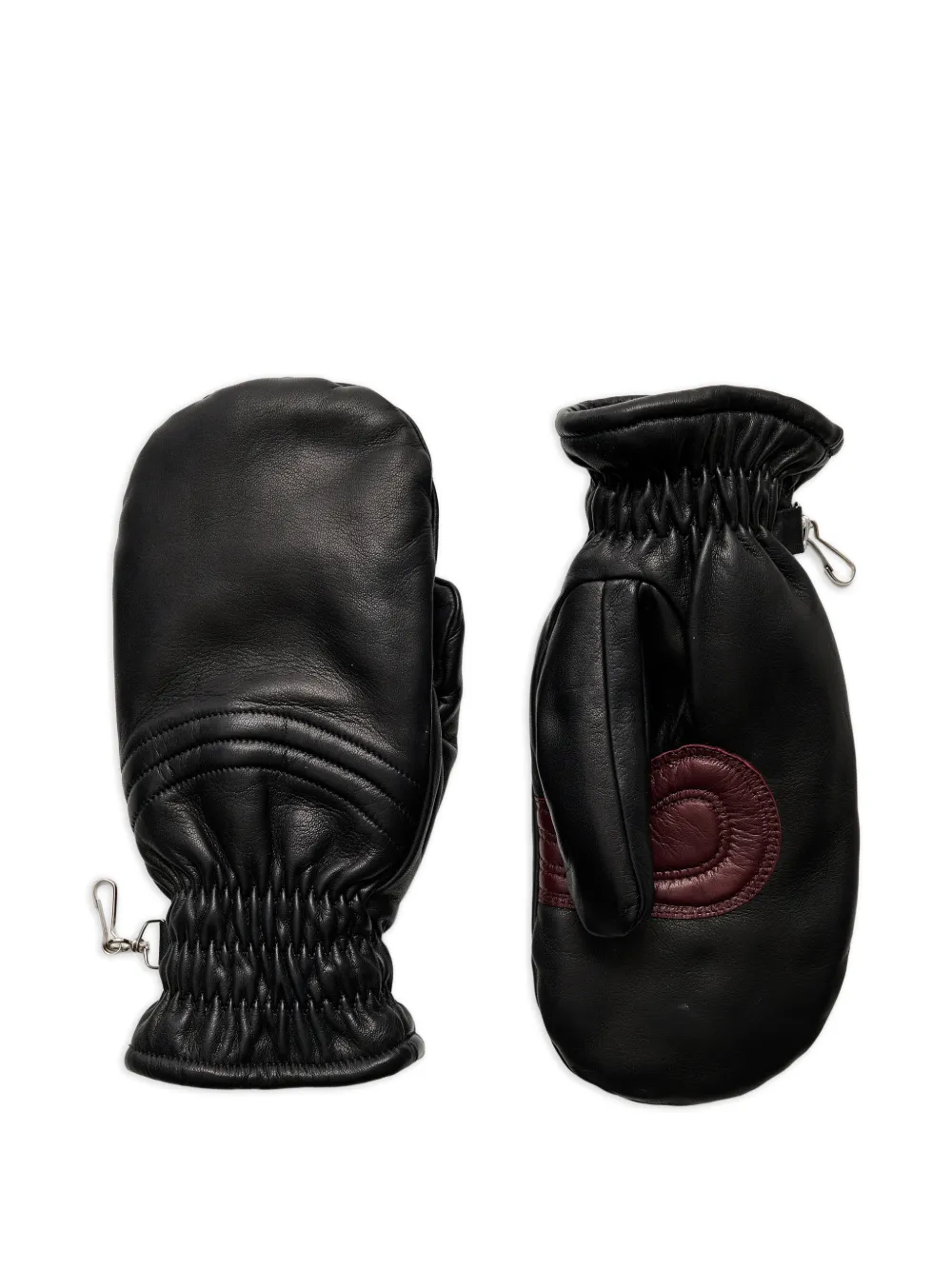 OUR LEGACY spheric mittens leather gloves - Nero