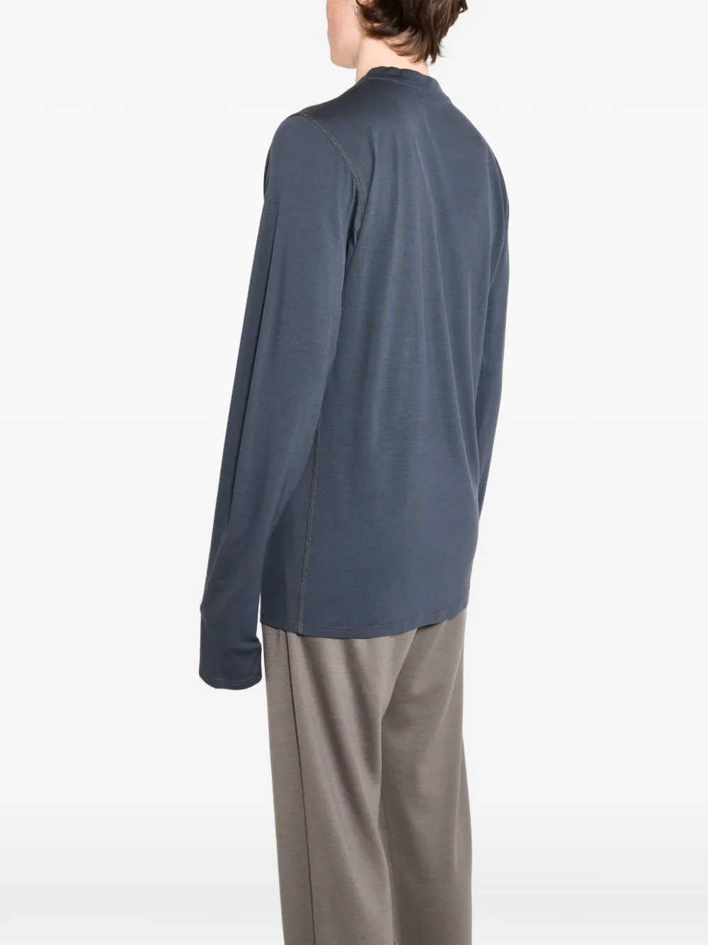 Rier T-shirt met ronde hals Blauw