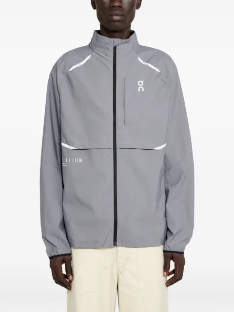 On reflective-stripes jacket