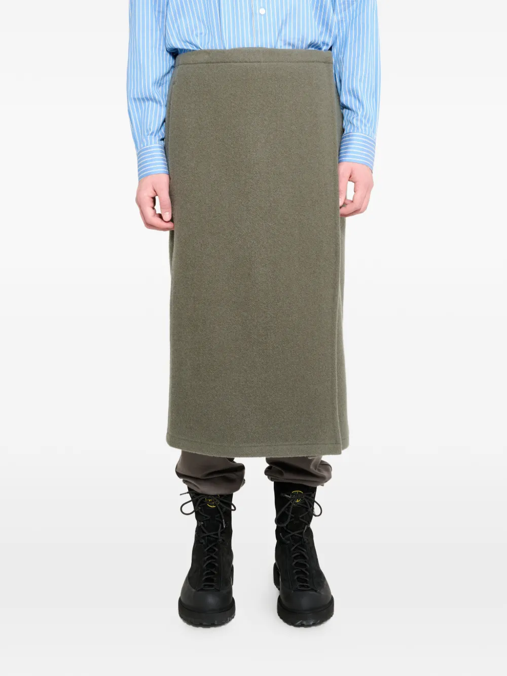 Rier wrap-style skirt - Verde