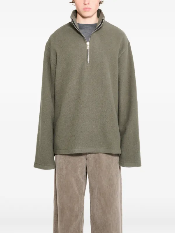 Rier Zip-up Jumper in Green