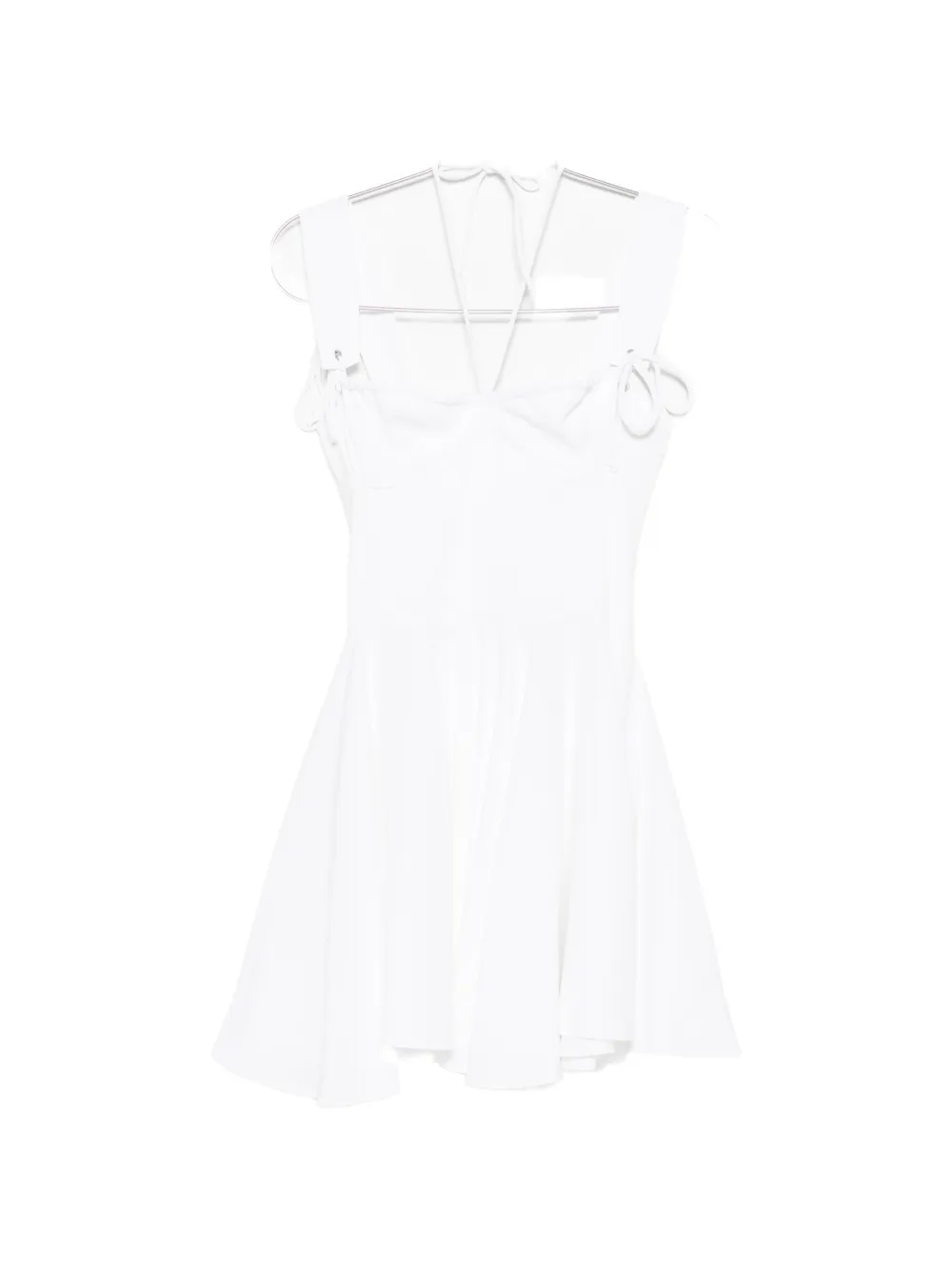 Les Filles d'Eva sleveeless tie-strap mini dress - Bianco