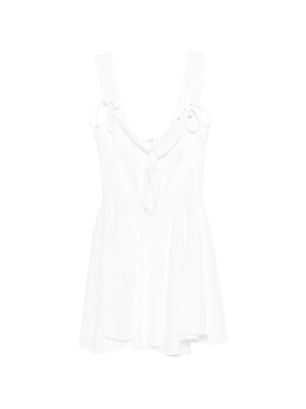 Les Filles d'Eva sleveeless tie-strap mini dress - Bianco