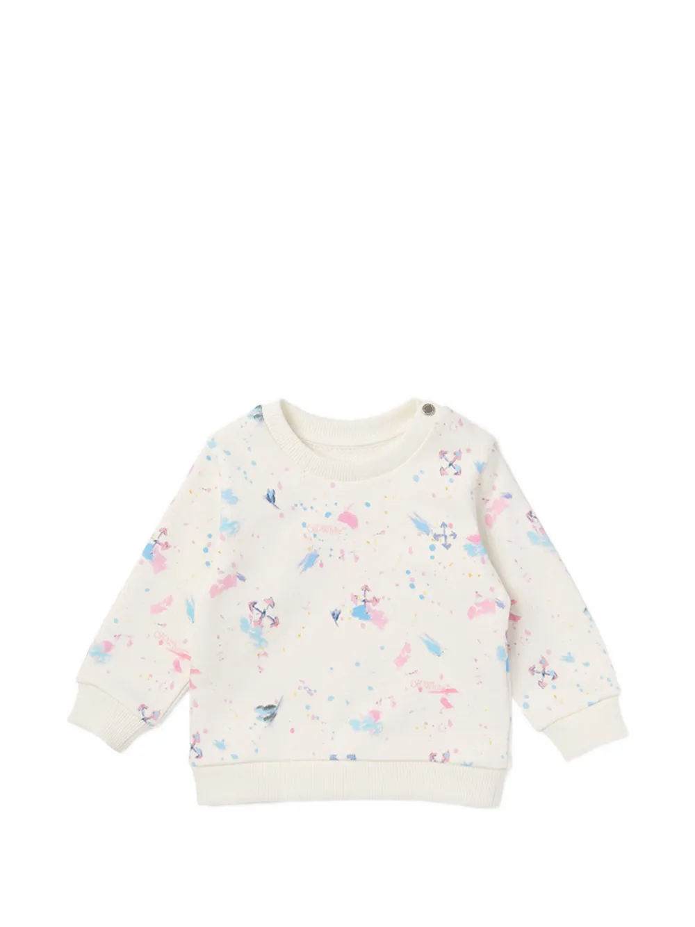 Off-White Kids Arrow Splat AOP sweatshirt - Toni neutri