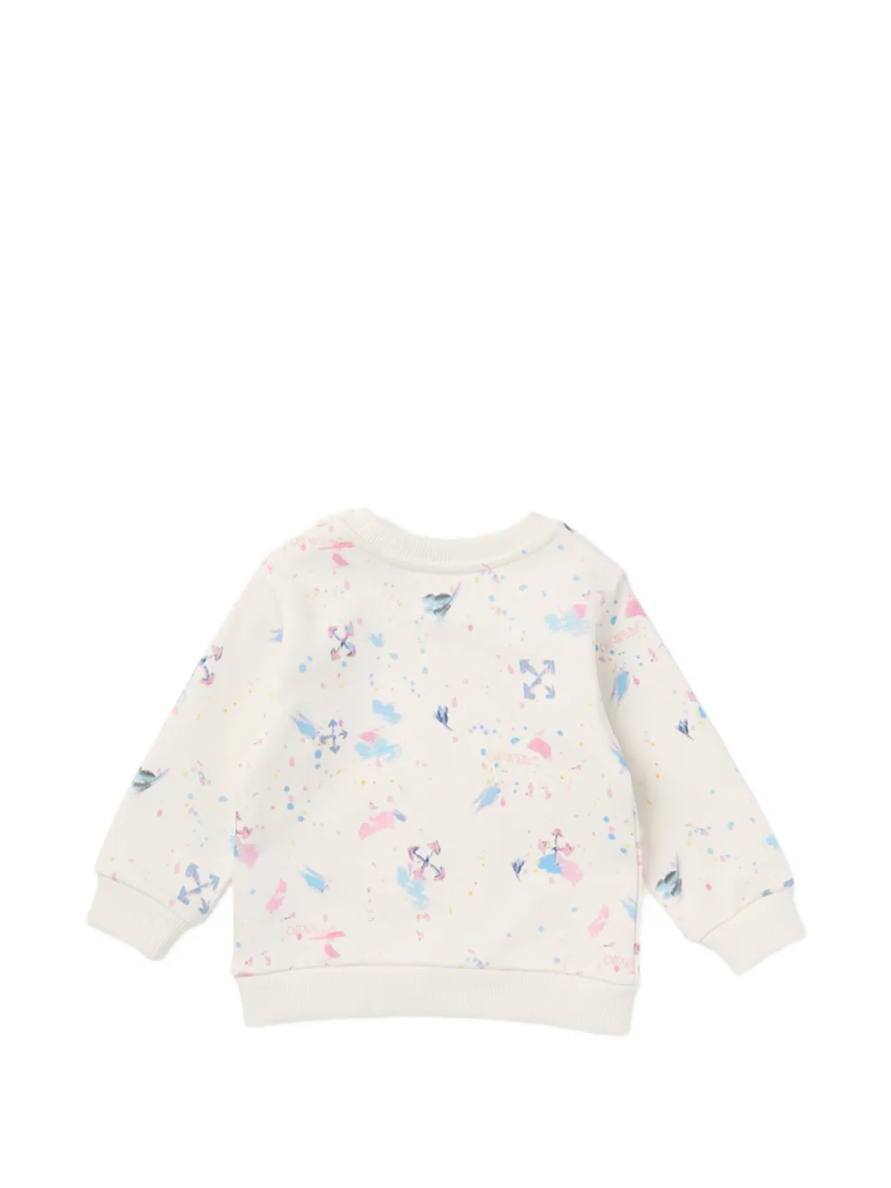 Off-White Kids Arrow Splat AOP sweater Beige