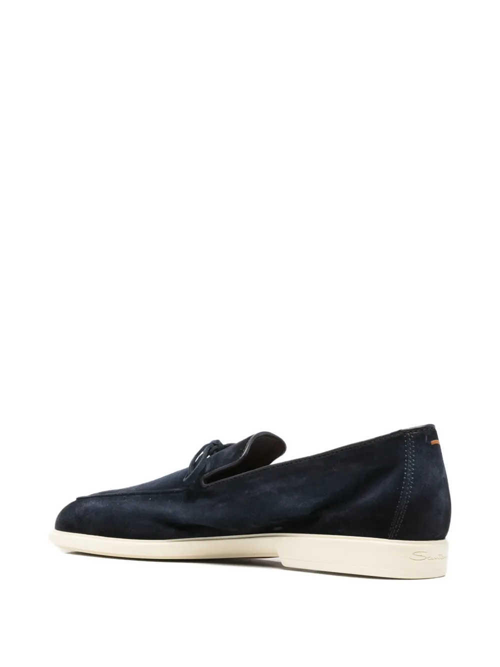 Santoni bow-detail loafers Blauw