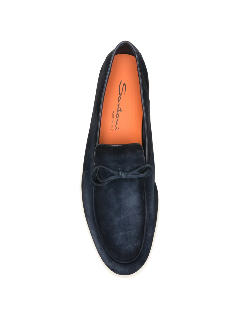 Santoni bow-detail loafers Blauw