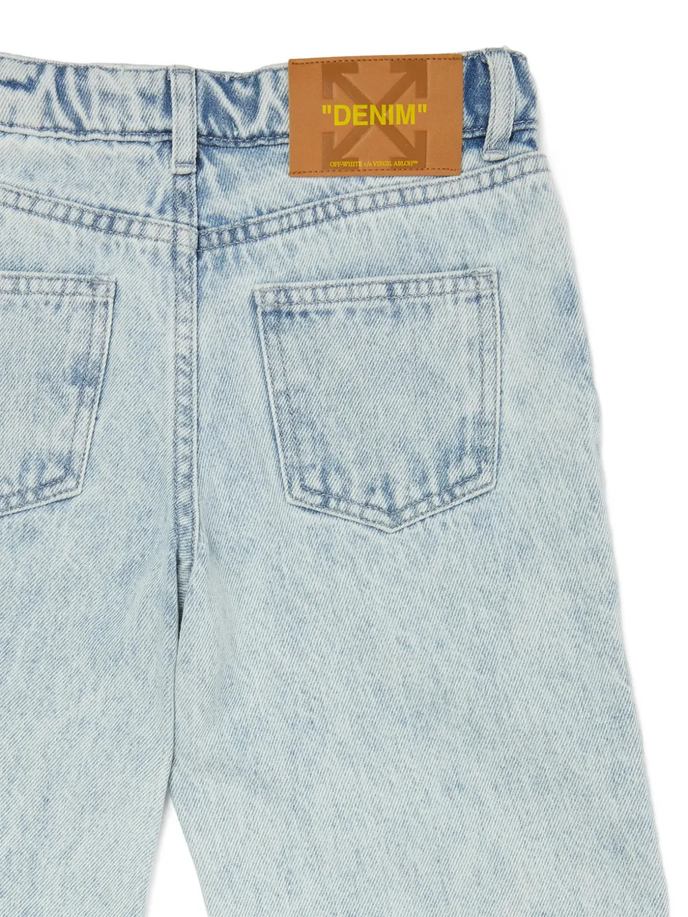 Off-White Kids Diag jeans Blauw