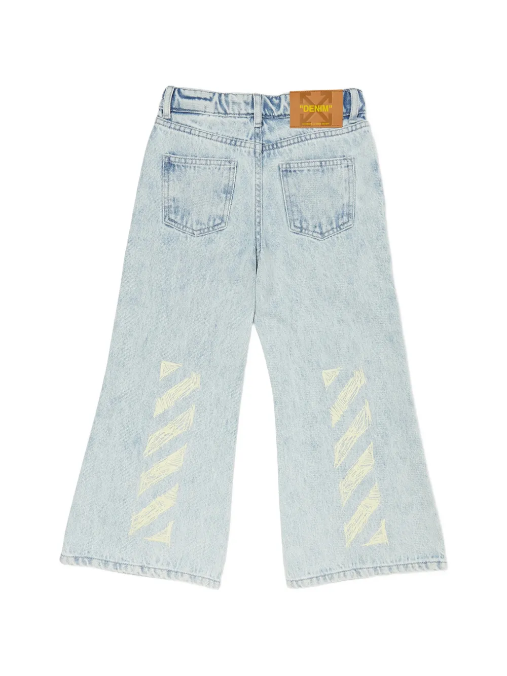 Off-White Kids Diag jeans Blauw