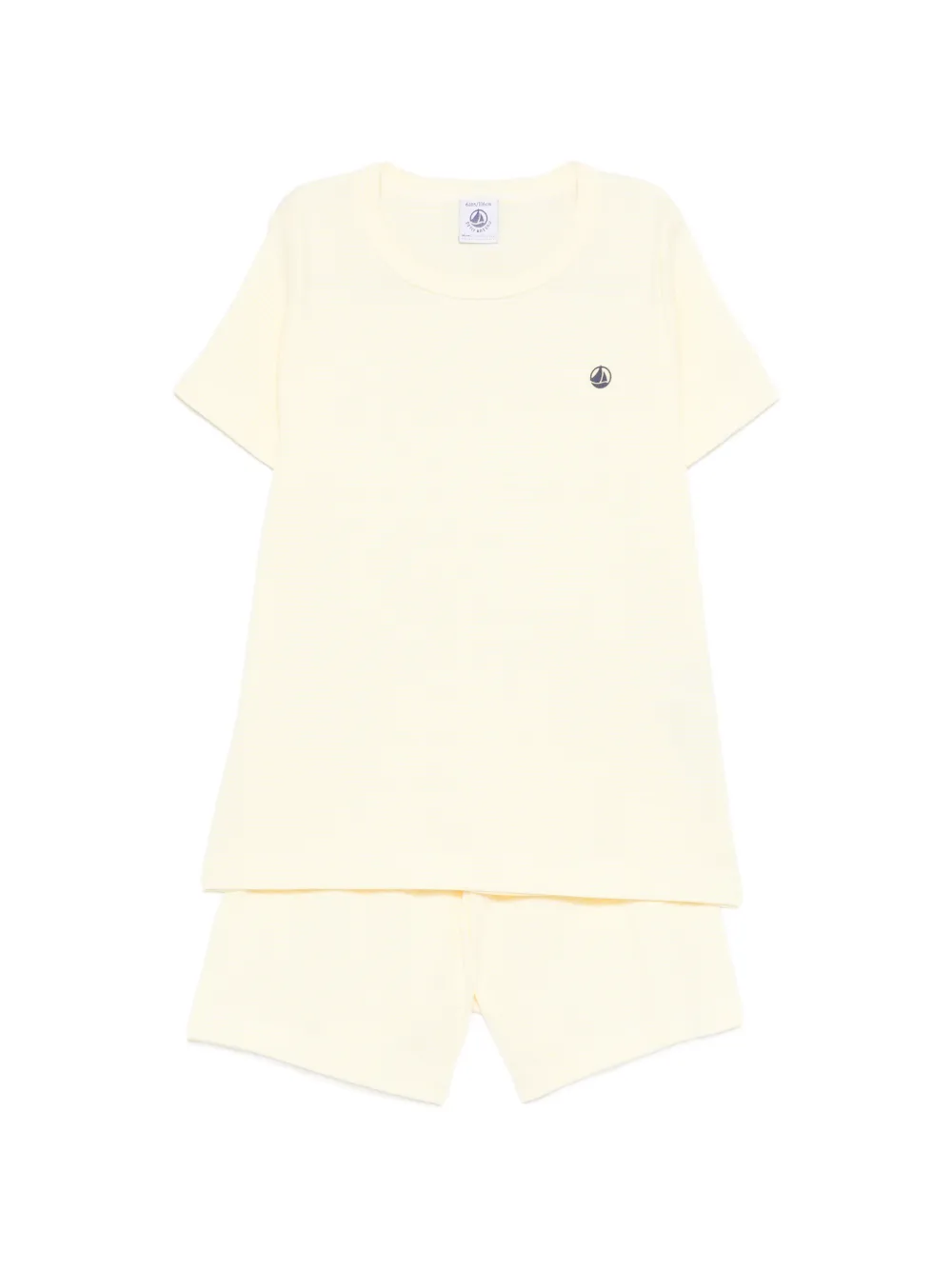Petit Bateau logo-print pajamas (set of two) - Giallo