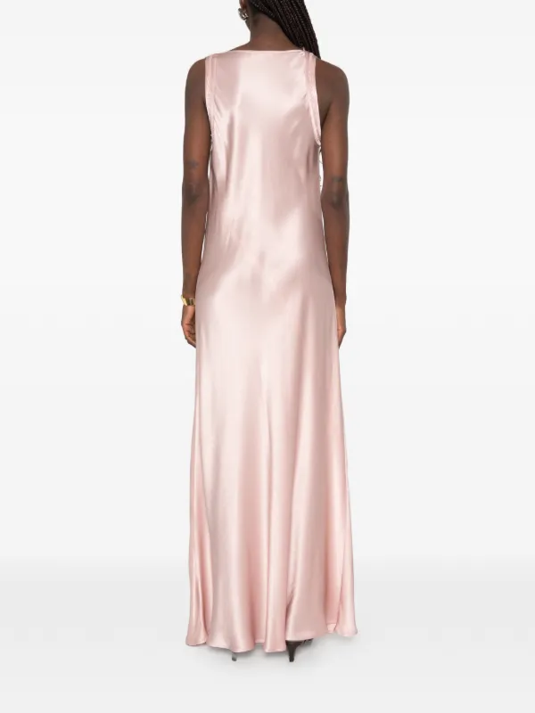 embellished cowl neck maxi dress in blush Antonelli Firenze Marcus Embellished Cowl-neck Maxi Dress