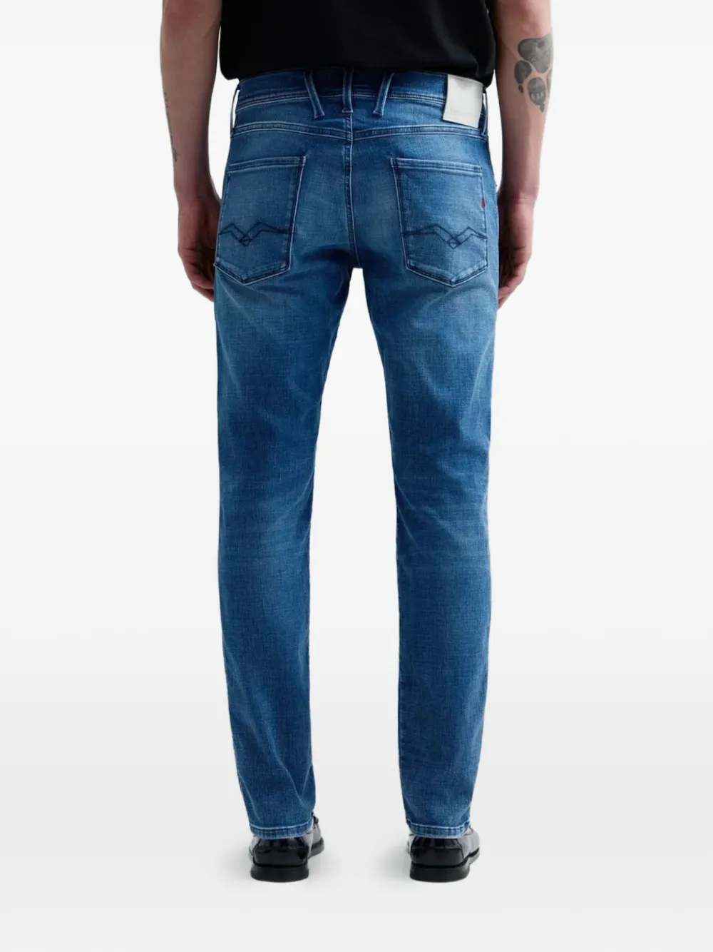 Replay Jeans met vijf zakken Blauw