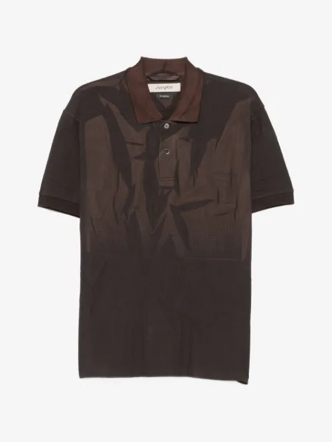 JiyongKim sun-faded cotton polo shirt
