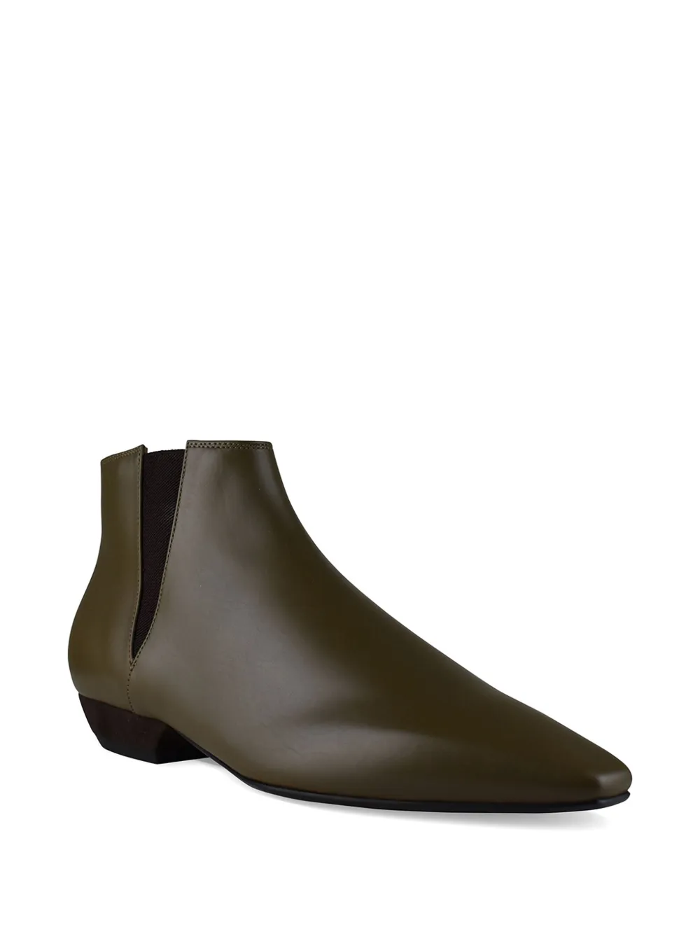 Loro Piana Sumire pointed-toe ankle boots Groen