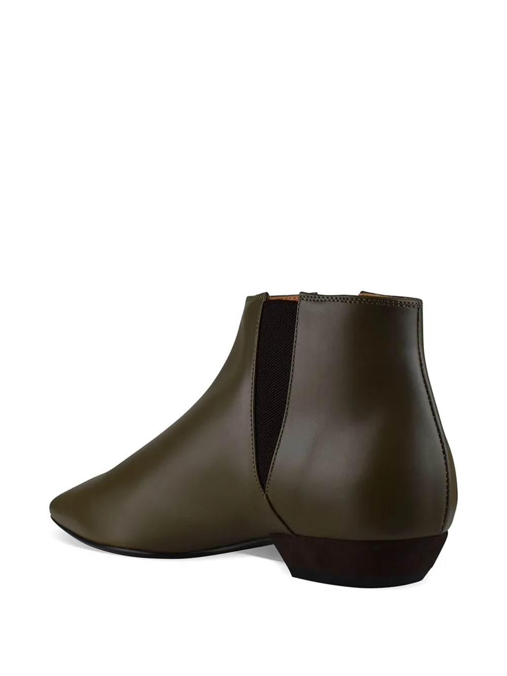 Loro Piana Sumire pointed-toe ankle boots Groen