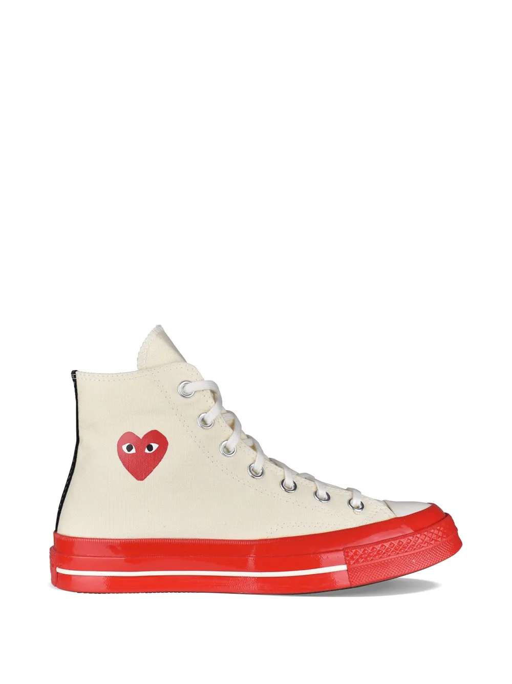 Comme Des Garçons Play x Converse x Converse Sneakers alte con logo a cuore - Toni neutri
