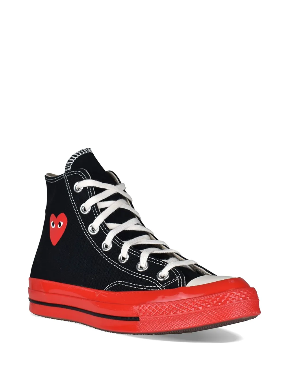Comme Des Garçons Chuck Taylor heart-print sneakers Zwart