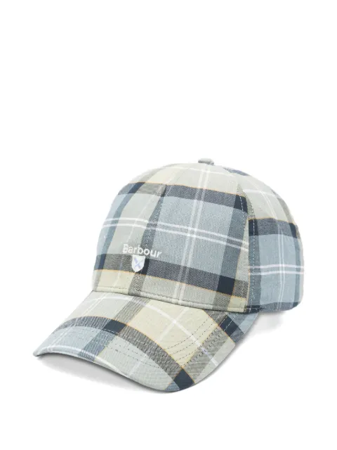 Barbour tartan baseball cap