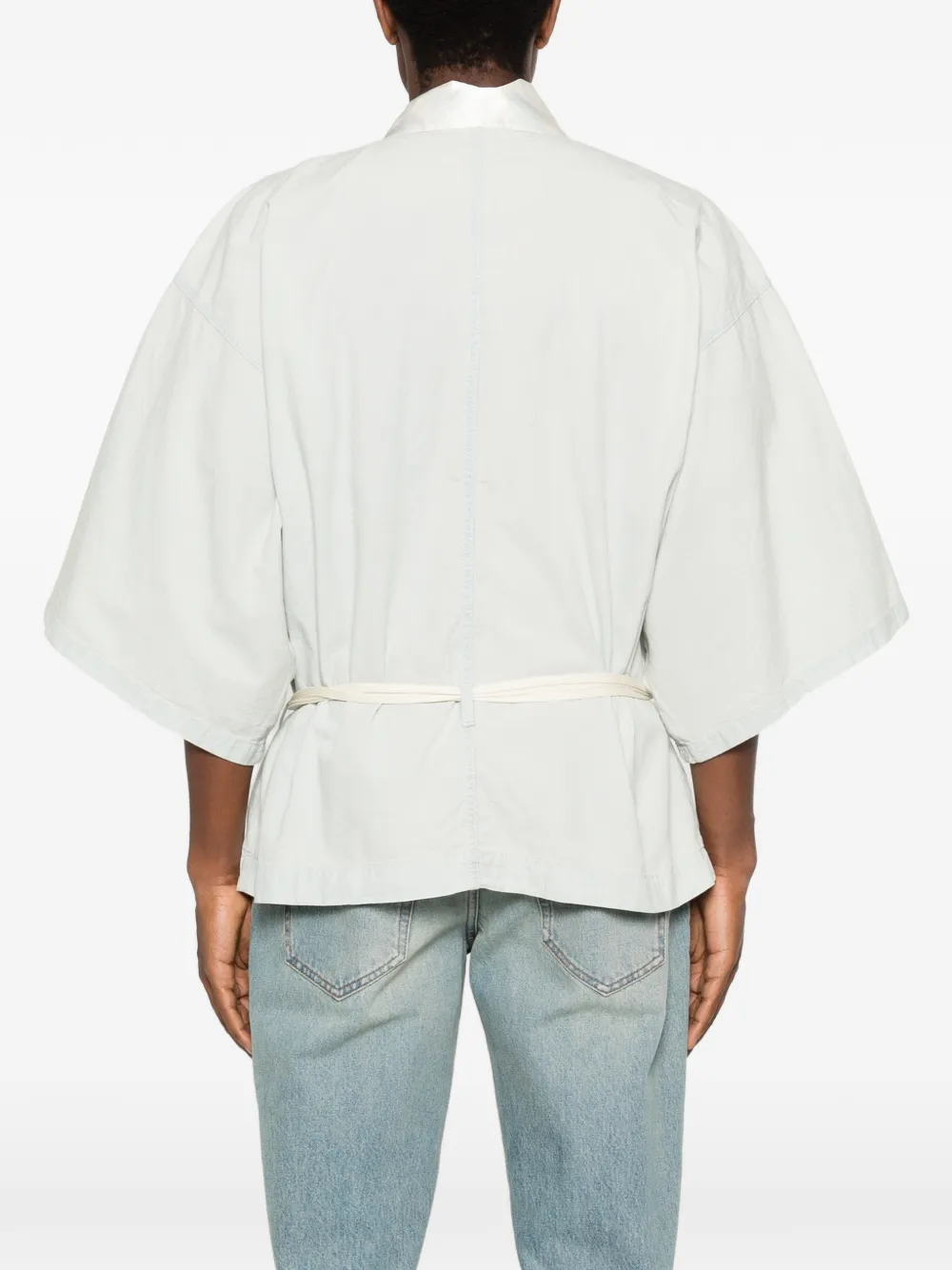 Kenzo Wikkeloverhemd met contrasterende kraag Blauw