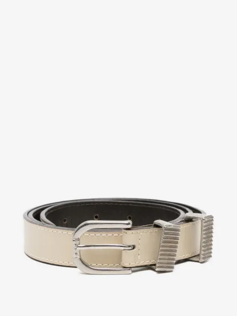 Versace Pre-Owned cinturón de piel con hebilla 1980
