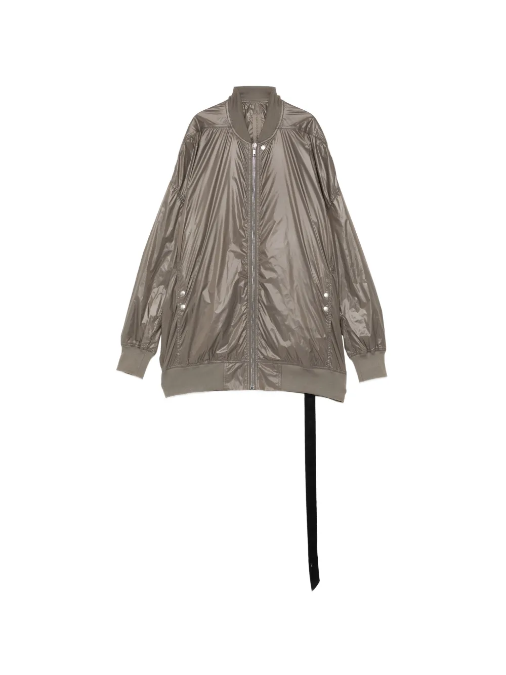 Rick Owens DRKSHDW ruched zip-up jacket - Grau