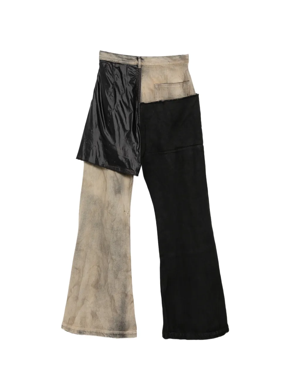 Rick Owens DRKSHDW Jeans met vervaagd effect en vlakken Zwart